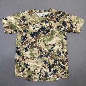 Sitka Mens T Shirt Large Camo Digital Gore Optifade Performance Hunting Fishing